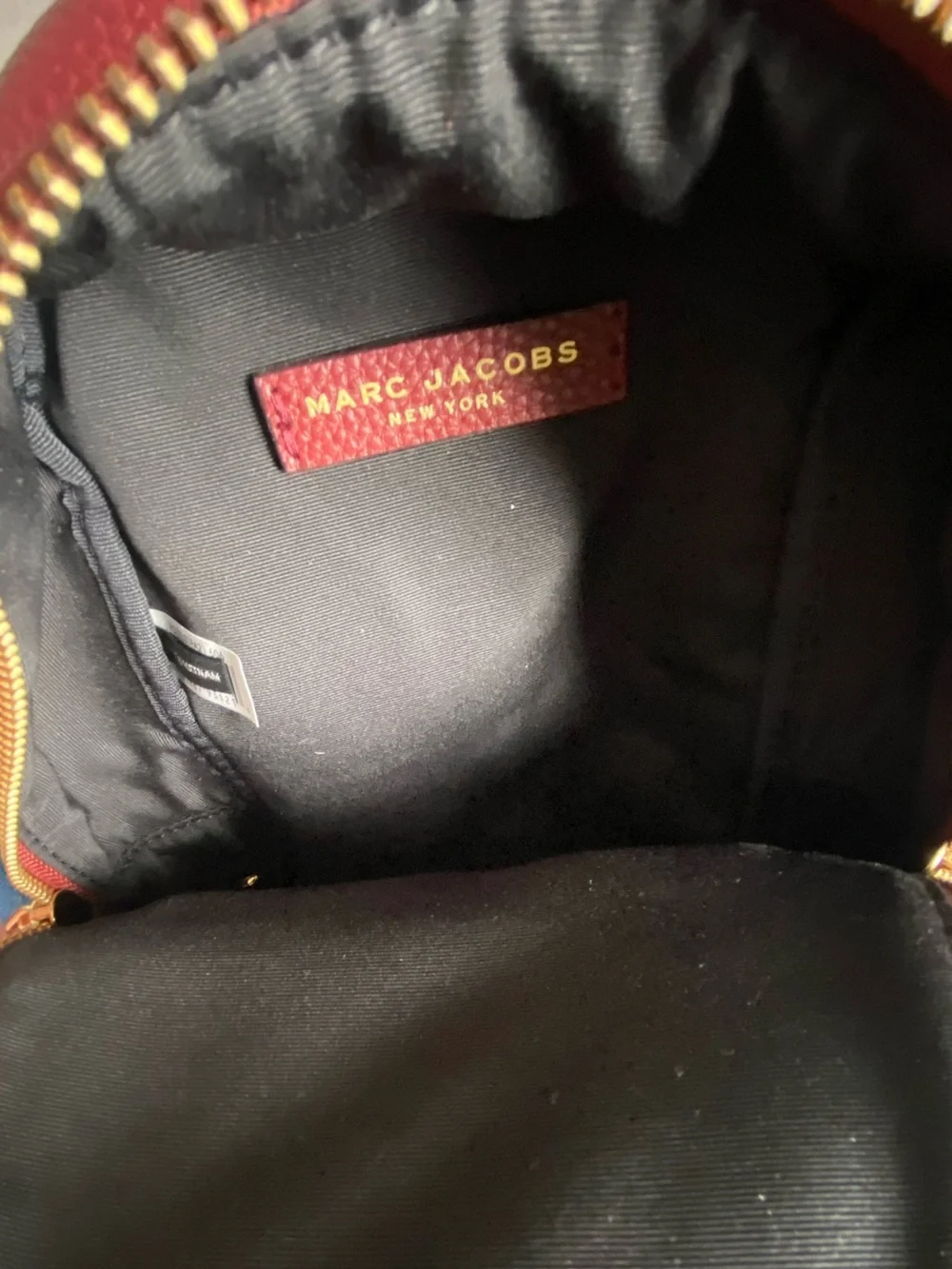 Marc Jacobs Pebbled Leather Mini Backpack Burgundy